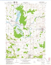 Valders 1978 topographic map thumbnail