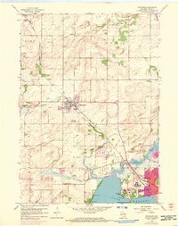 Waunakee 1959 topographic map thumbnail