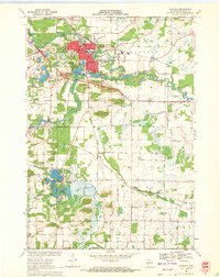 Waupaca 1969 topographic map thumbnail
