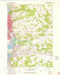 Wausau East 1963 topographic map thumbnail