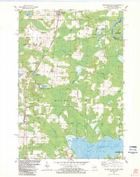 Wausaukee South 1982 topographic map thumbnail