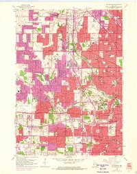 Wauwatosa 1958 topographic map thumbnail