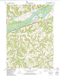 Wauzeka East 1983 topographic map thumbnail