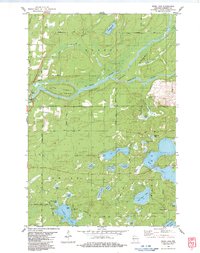 Webb Lake 1983 topographic map thumbnail