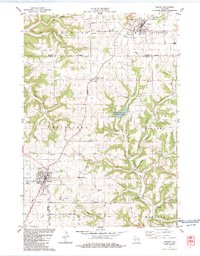 Westby 1983 topographic map thumbnail