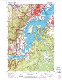West Duluth 1954 topographic map thumbnail