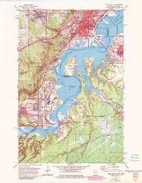 West Duluth 1954 topographic map thumbnail