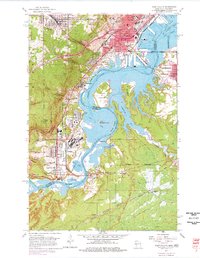 West Duluth topographic map thumbnail