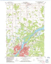 Wisconsin Rapids North 1984 topographic map thumbnail