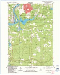 Wisconsin Rapids South 1984 topographic map thumbnail