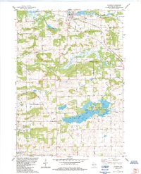 Wyocena 1984 topographic map thumbnail