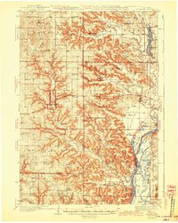 Arkansaw 1942 topographic map thumbnail