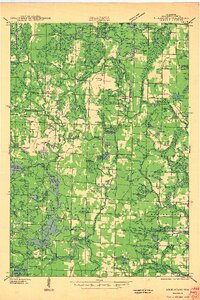 Athelstane 1942 topographic map thumbnail