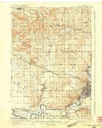 Elk Mound topographic map thumbnail