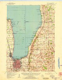 Fond Du Lac 1955 topographic map thumbnail