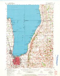 Fond Du Lac 1955 topographic map thumbnail
