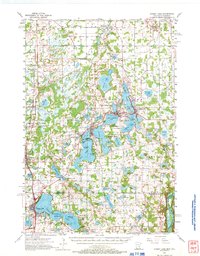 Forest Lake 1955 topographic map thumbnail