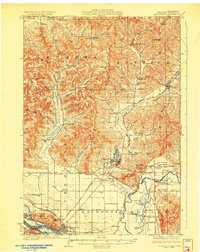 Galesville 1929 topographic map thumbnail