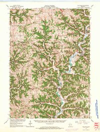 Gays Mills 1966 topographic map thumbnail