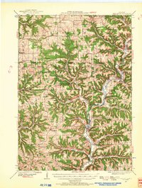 Gays Mills 1924 topographic map thumbnail