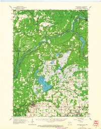 Grantsburg 1962 topographic map thumbnail