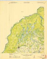 Grantsburg 1950 topographic map thumbnail