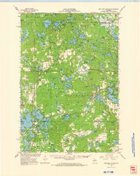 Heafford Junction 1966 topographic map thumbnail