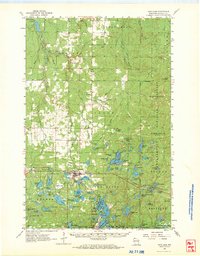 Iron Lake 1961 topographic map thumbnail