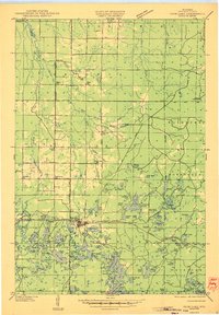 Iron Lake 1947 topographic map thumbnail