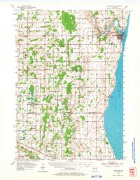Kewaunee 1954 topographic map thumbnail