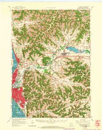 La Crosse 1963 topographic map thumbnail