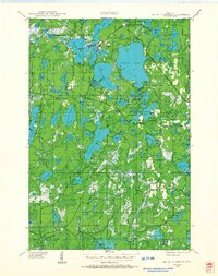 Lac Du Flambeau 1938 topographic map thumbnail
