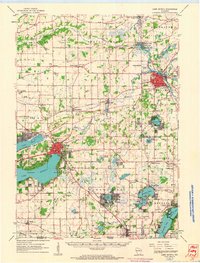 Lake Geneva 1960 topographic map thumbnail