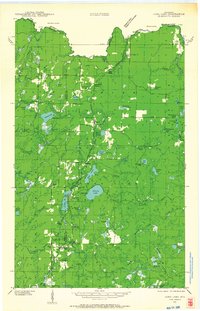 Long Lake 1939 topographic map thumbnail