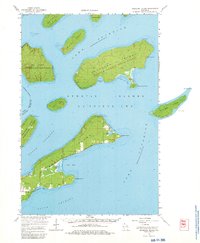 Madeline Island 1964 topographic map thumbnail