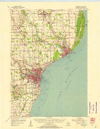 Manitowoc 1954 topographic map thumbnail