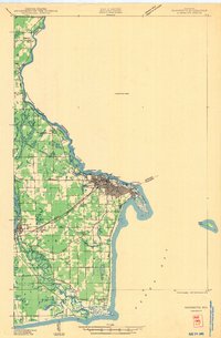 Marinette 1939 topographic map thumbnail