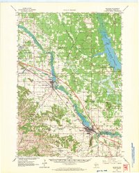 Mauston 1962 topographic map thumbnail