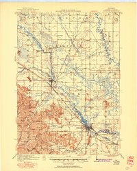 Mauston 1921 topographic map thumbnail