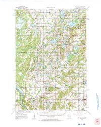 Milltown 1955 topographic map thumbnail