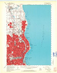 Milwaukee 1958 topographic map thumbnail