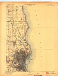 Milwaukee 1901 topographic map thumbnail