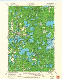 Minocqua topographic map thumbnail