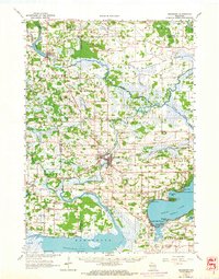 Neshkoro 1963 topographic map thumbnail