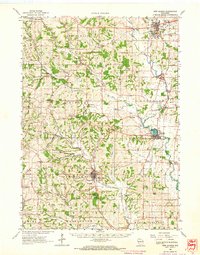 New Glarus 1962 topographic map thumbnail