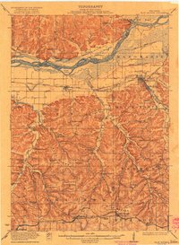 Blue Mounds 1922 topographic map thumbnail
