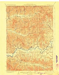 North Bend 1929 topographic map thumbnail