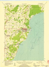 Oconto topographic map thumbnail