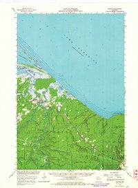 Odanah 1964 topographic map thumbnail