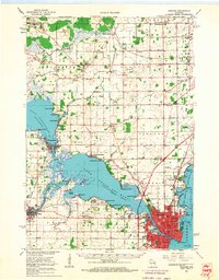 Oshkosh 1961 topographic map thumbnail